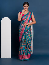 Pashmina Style With Digital Print Work Saree