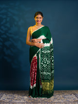 By Bandhani Saree With Festive Wear