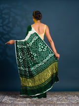 By Bandhani Saree With Festive Wear