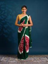 By Bandhani Saree With Festive Wear