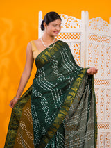 By Bandhani Saree With Festive Wear