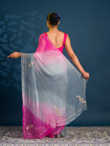 By Rajputi Style Saree With Party Wear