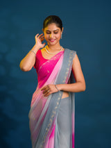 By Rajputi Style Saree With Party Wear