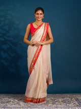 By New One Embroidery Bandhani Border Kota Doriya Saree
