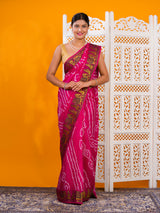 KcPc New Premium Art Silk Saree with Traditional Bandhani TouchSUL
