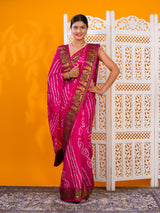 KcPc New Premium Art Silk Saree with Traditional Bandhani TouchSUL