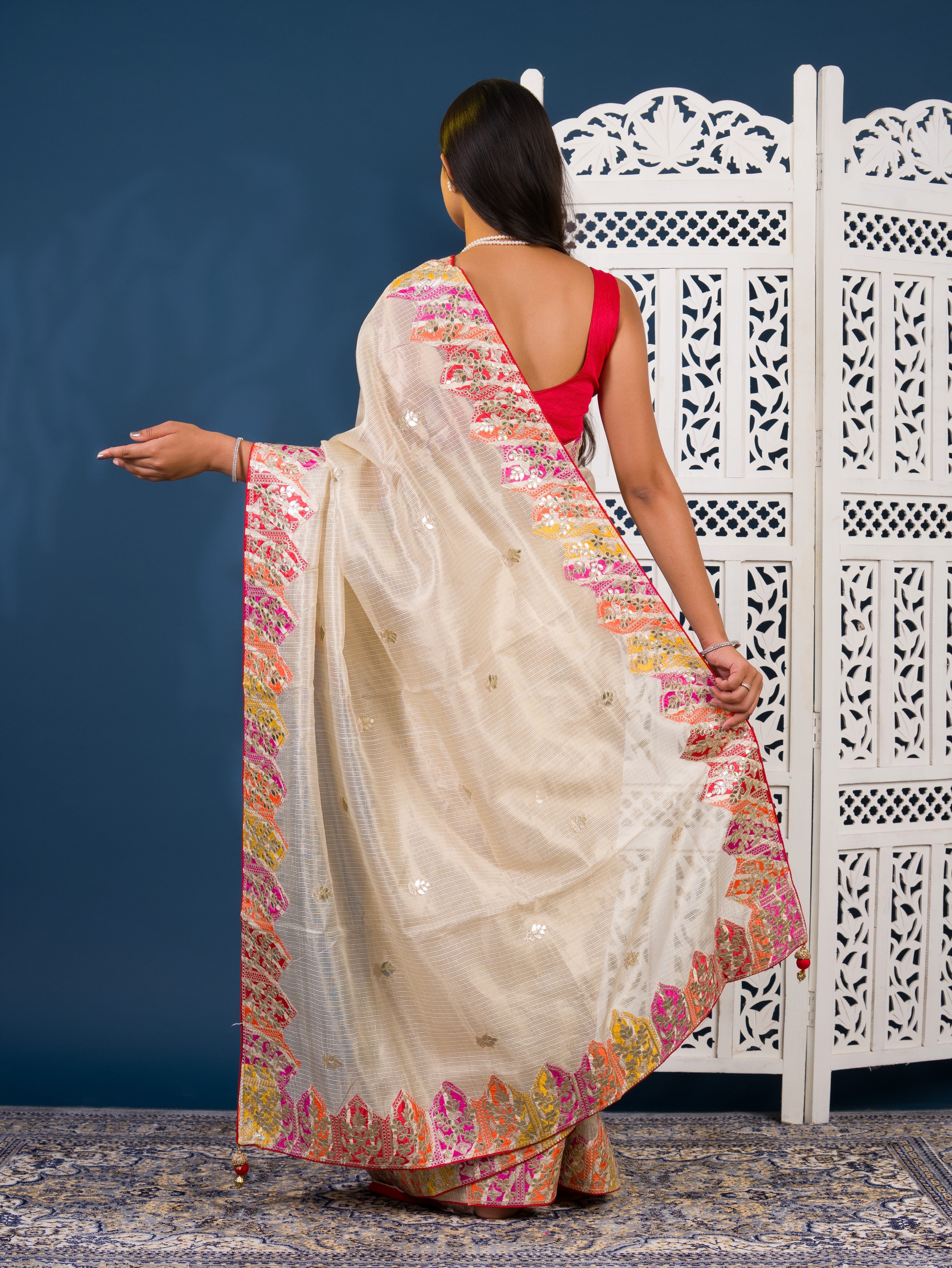 By Kota DoriaSaree With Traditional Wear