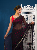 By Bandhani Saree With Casual Wear