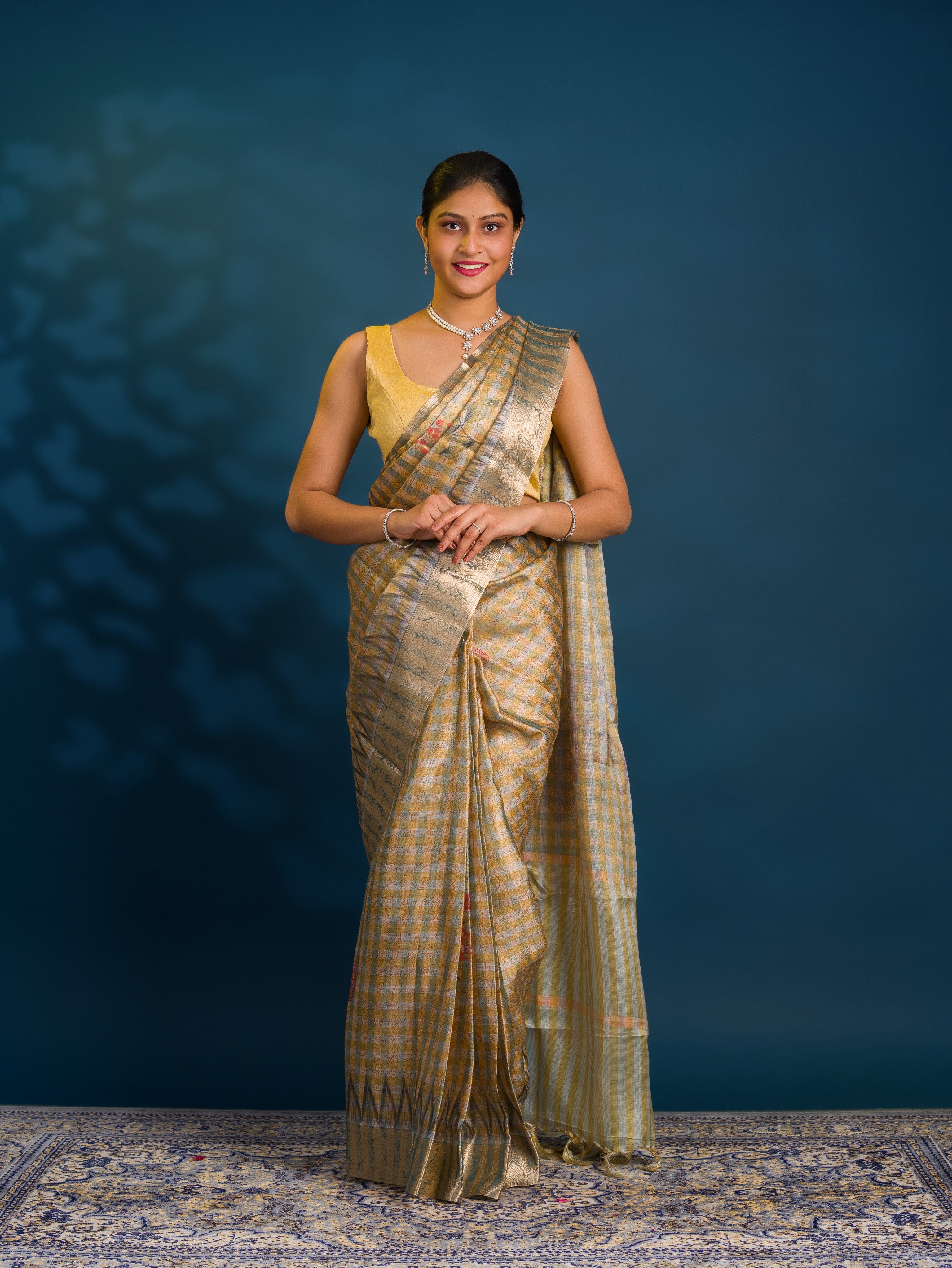 By New Latest Printed Style With Zari weaving Saree
