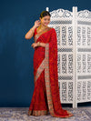 By New Bandhani Saree in Soft Georgette With Festive Wear