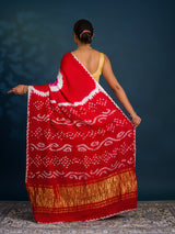 By Bandhani Saree With Festive Wear