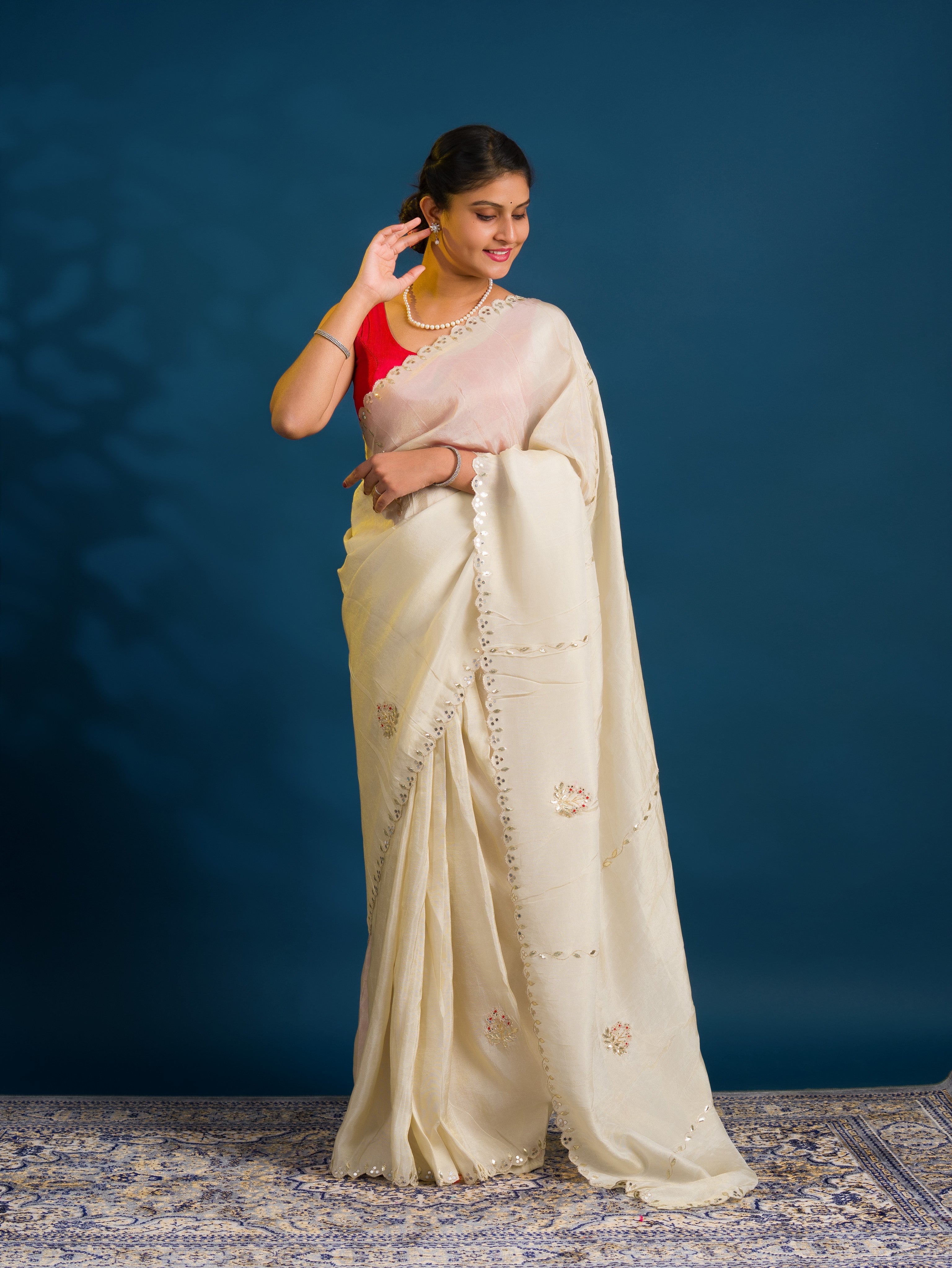 KcPc New Luxurious Banarasi Style Tissue Silk Saree for Festive Look RG