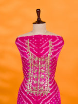 KcPc New Art Silk Bandhani Gotapatti Work Salwar suitKML