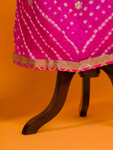 KcPc New Art Silk Bandhani Gotapatti Work Salwar suitKML
