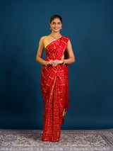 KcPc Traditional Bandhani Saree Crafted in Luxurious Modal Silk Festive Edition PARS