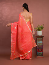 Leheriya Style With Gotapatti Work Saree uner 2000