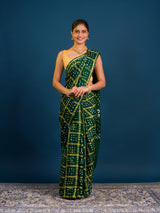 KcPc Traditional Bandhani Style Saree in Luxurious Modal Silk With Blouse Piece PARS