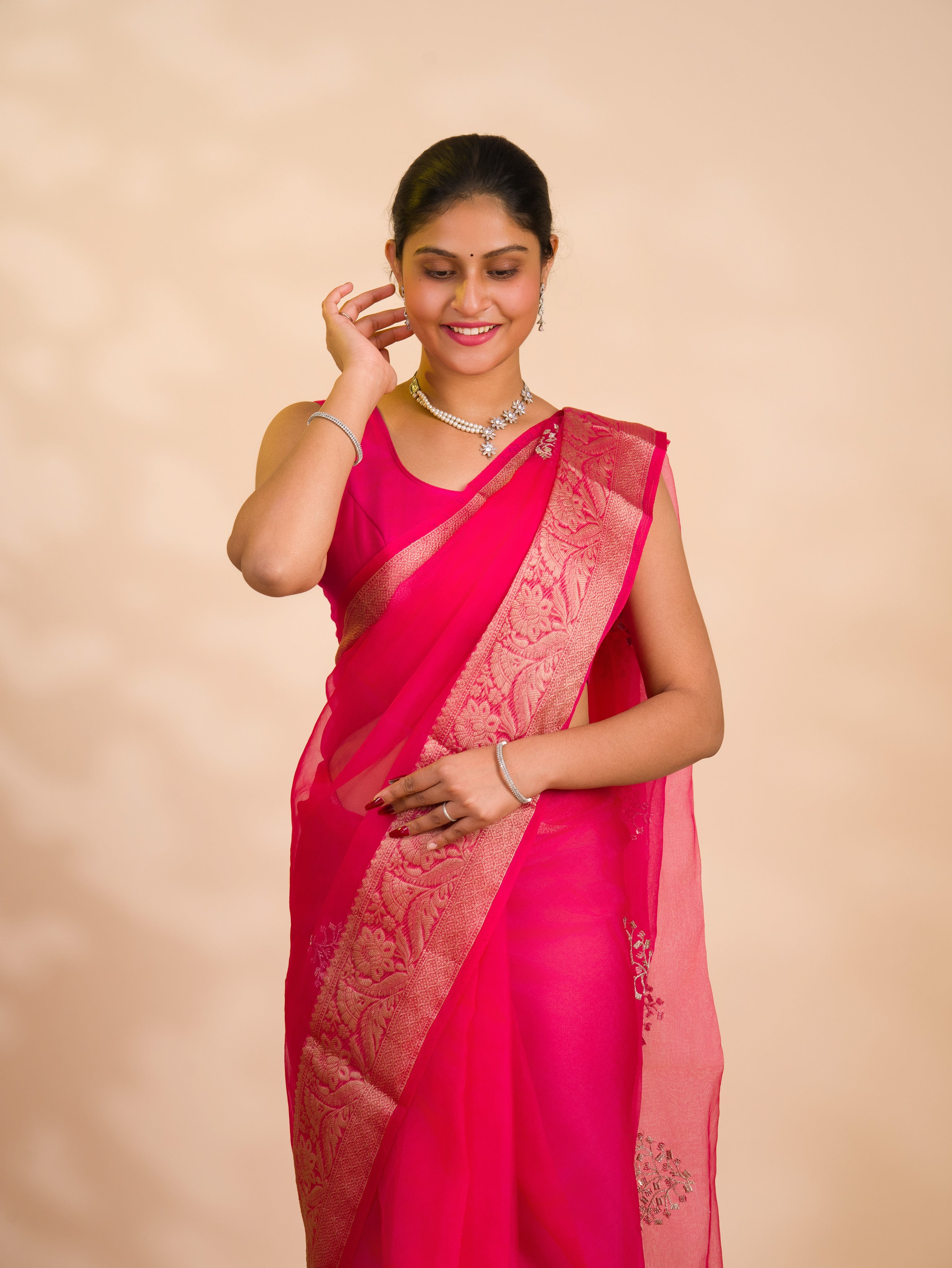 By Banarasi Saree With Festive Wear