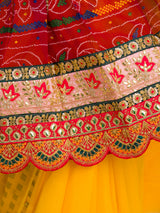 KcPc New Lounch Pure Georgette Marwardi Broach Style With Belbuti Work Chunri