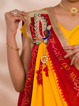 KcPc Rajasthani Semi Georgette Marwadi odhna stole ZHR