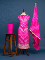 KcPc New Art Silk Bandhani Gotapatti Work Salwar SuitKML