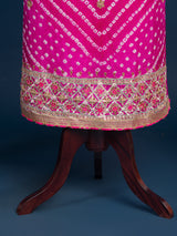 KcPc New Art Silk Bandhani Gotapatti Work Salwar SuitKML