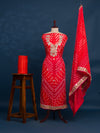 KcPc New Art Silk Bandhani GotapattiWork Salwar Suit KML