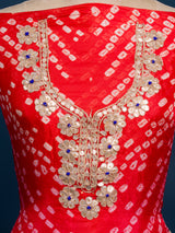 KcPc New Art Silk Bandhani GotapattiWork Salwar Suit KML