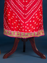 KcPc New Art Silk Bandhani GotapattiWork Salwar Suit KML