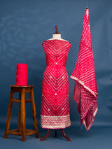 KcPc New Art Silk Bandhani Gotapatti Work Salwar Suit KML