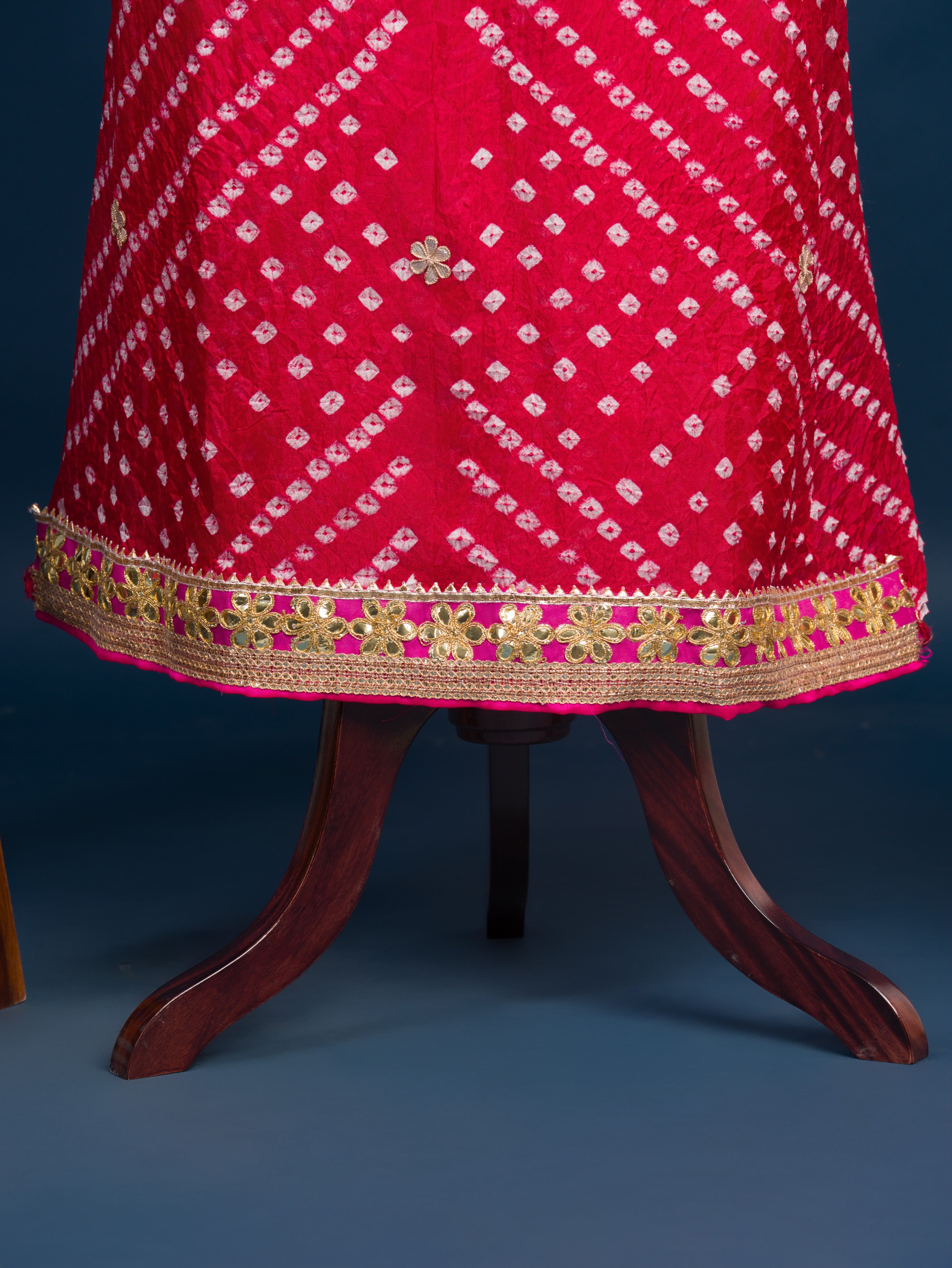 KcPc New Art Silk Bandhani GotapattiWork Salwar Suit KML