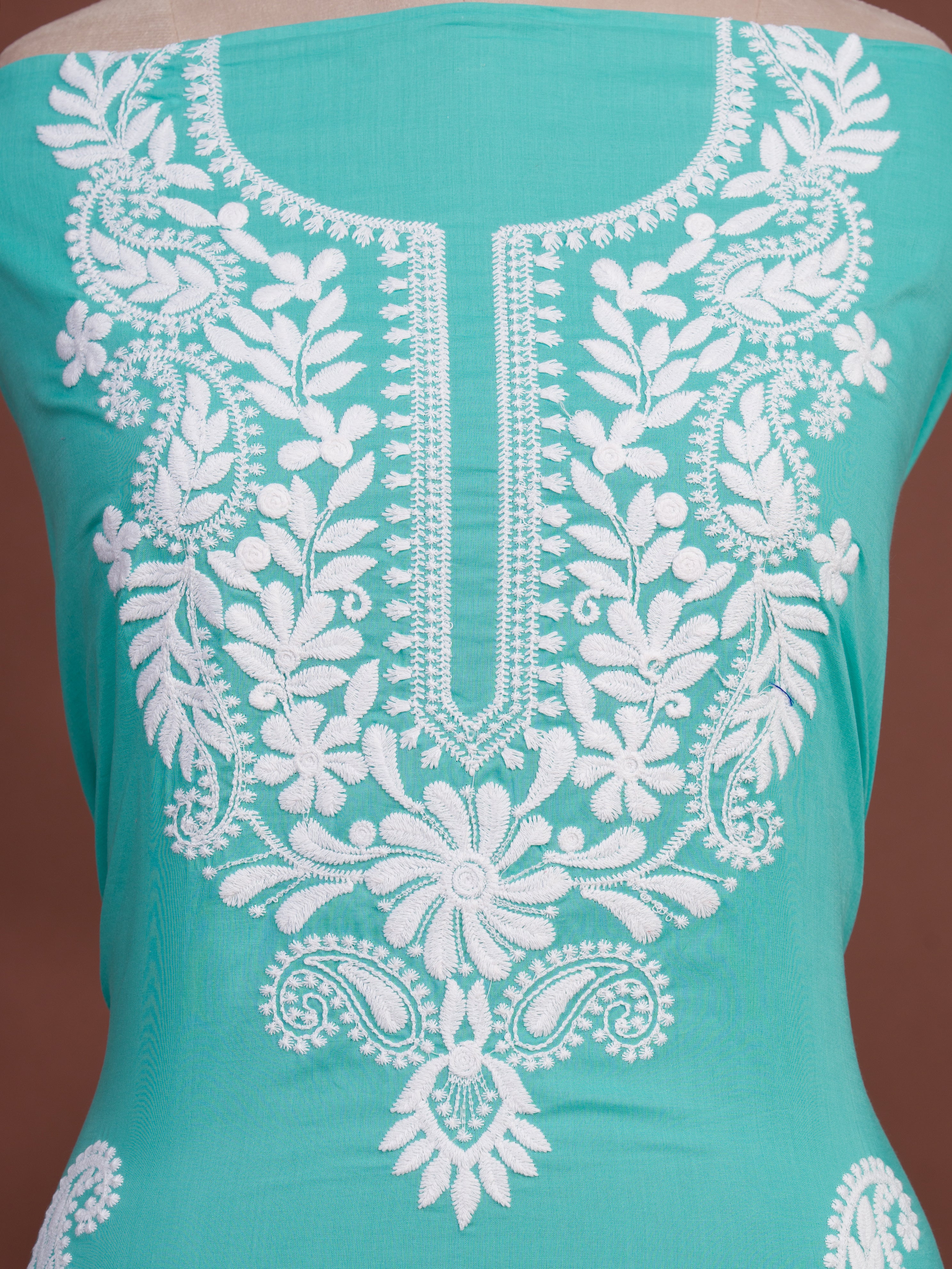 KcPc New Arrival Pure Cotton Printed Style With Kashida Work Suit SKS