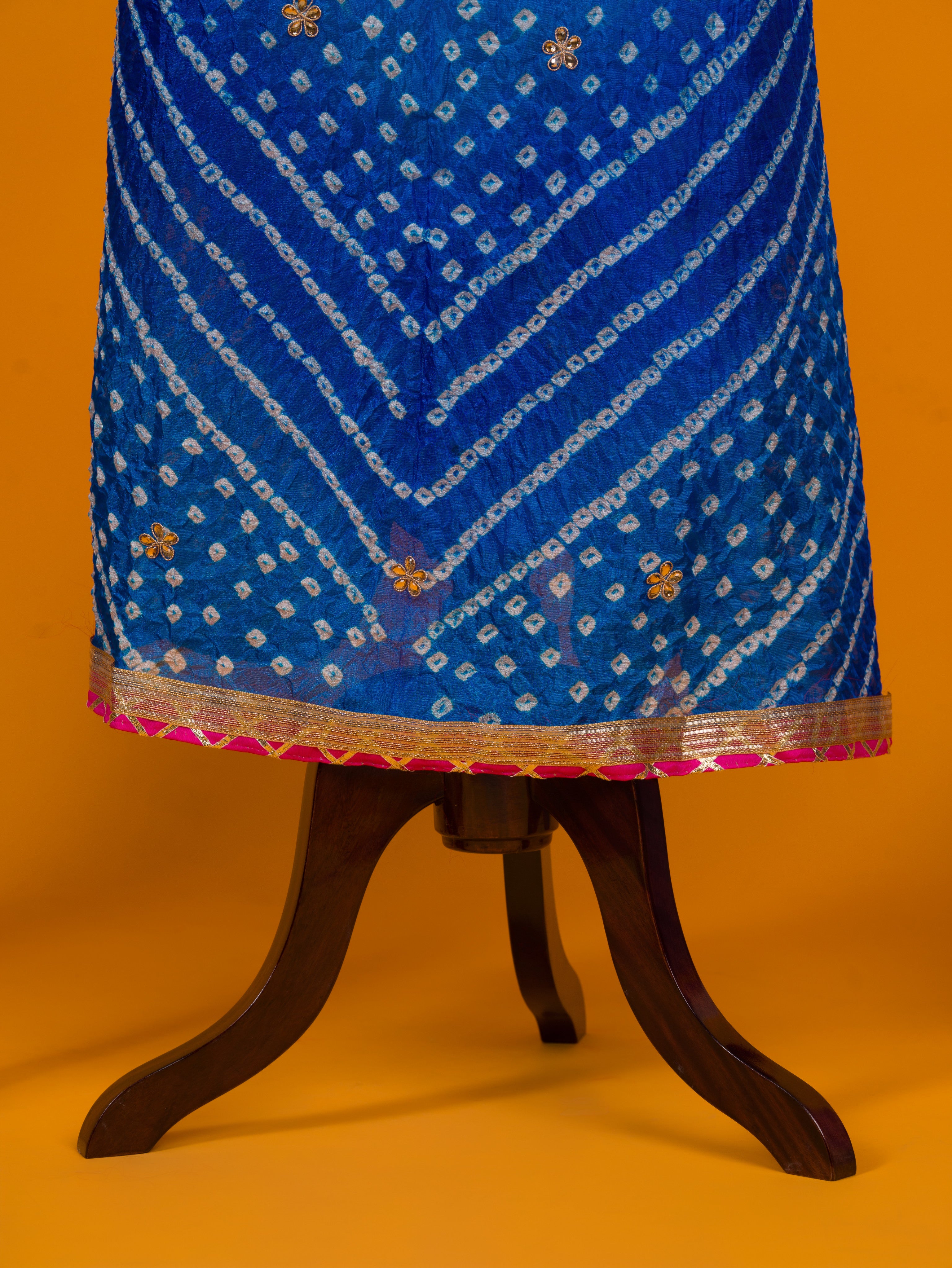 KcPc New Art Silk Bandhani GotapattiWork Salwar Suit KML