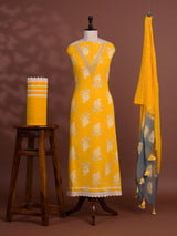 KcPc New Spiceal Pure Cotton Printed Style With Kashida Work Suit SKS
