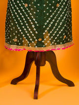 KcPc New Launch Art Silk Bandhani Style With Gotapatti Work Suit KML