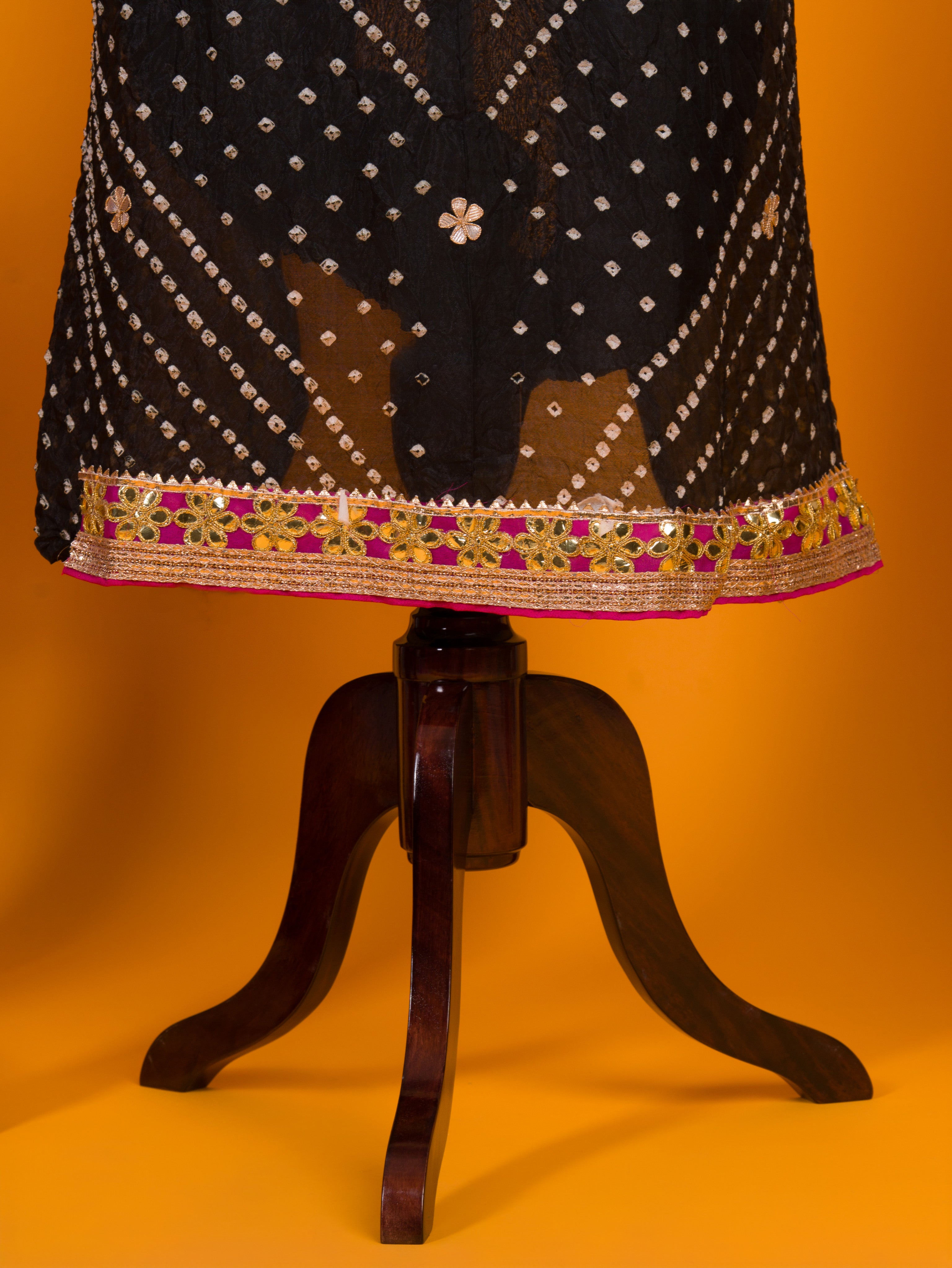 KcPc New Latest Art Silk Bandhani Style With Gotapatti Work Suit KML