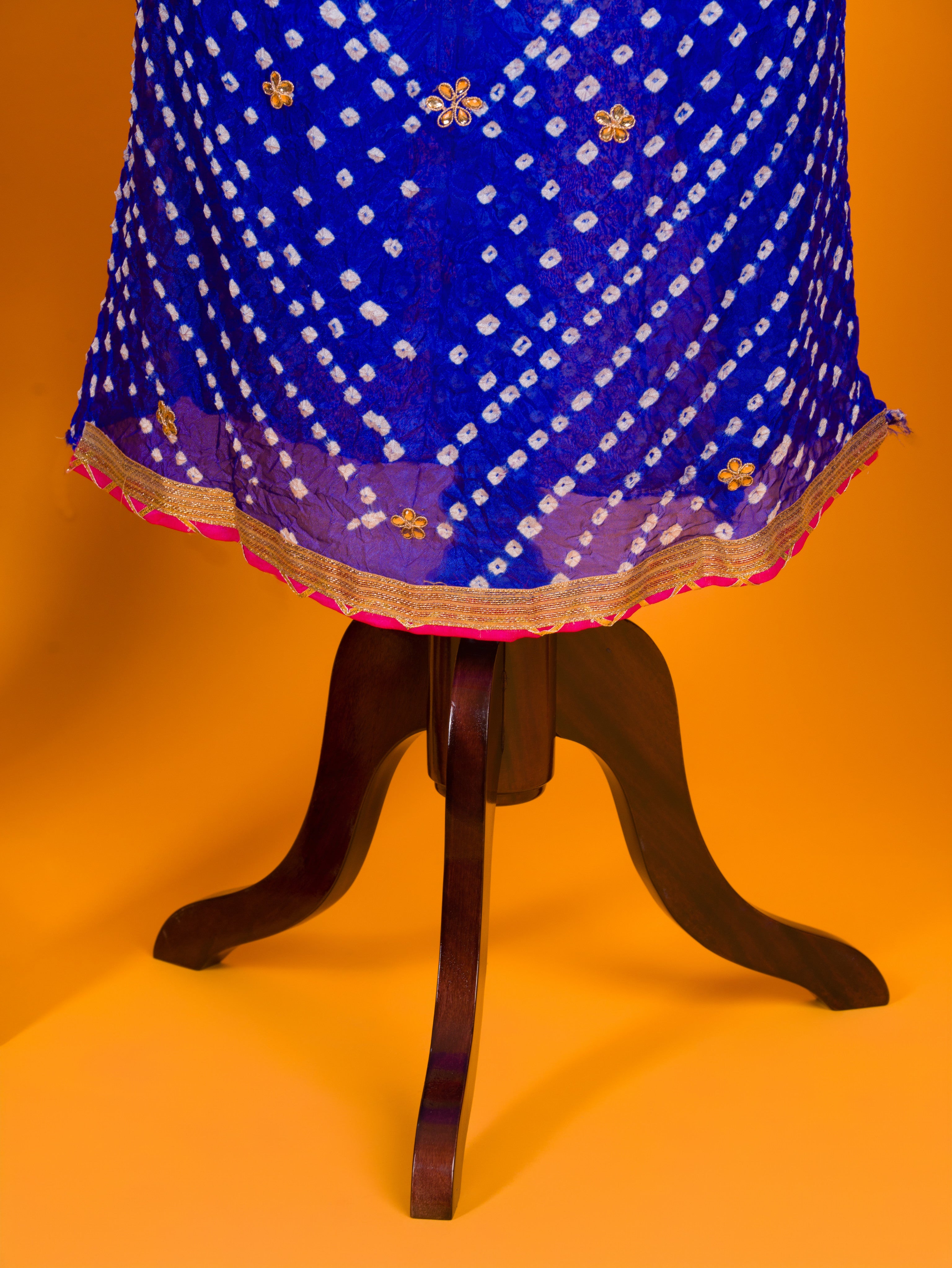 KcPc New Latest Art Silk Bandhani Style With Gotapatti Work Suit KML