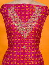 KcPc New Trending Art Silk Bandhani Gharchola With Gotapatti Work suitKML