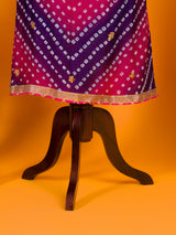 KcPc New Art Silk Bandhani GotapattiWork Salwar Suit KML