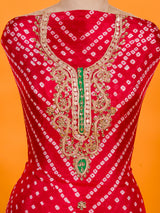 KcPc New Art Silk Bandhani Gotapatti Work Salwar Suit KML