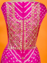 KcPc New Art Silk Bandhani GotapattiWork Salwar Suit KML
