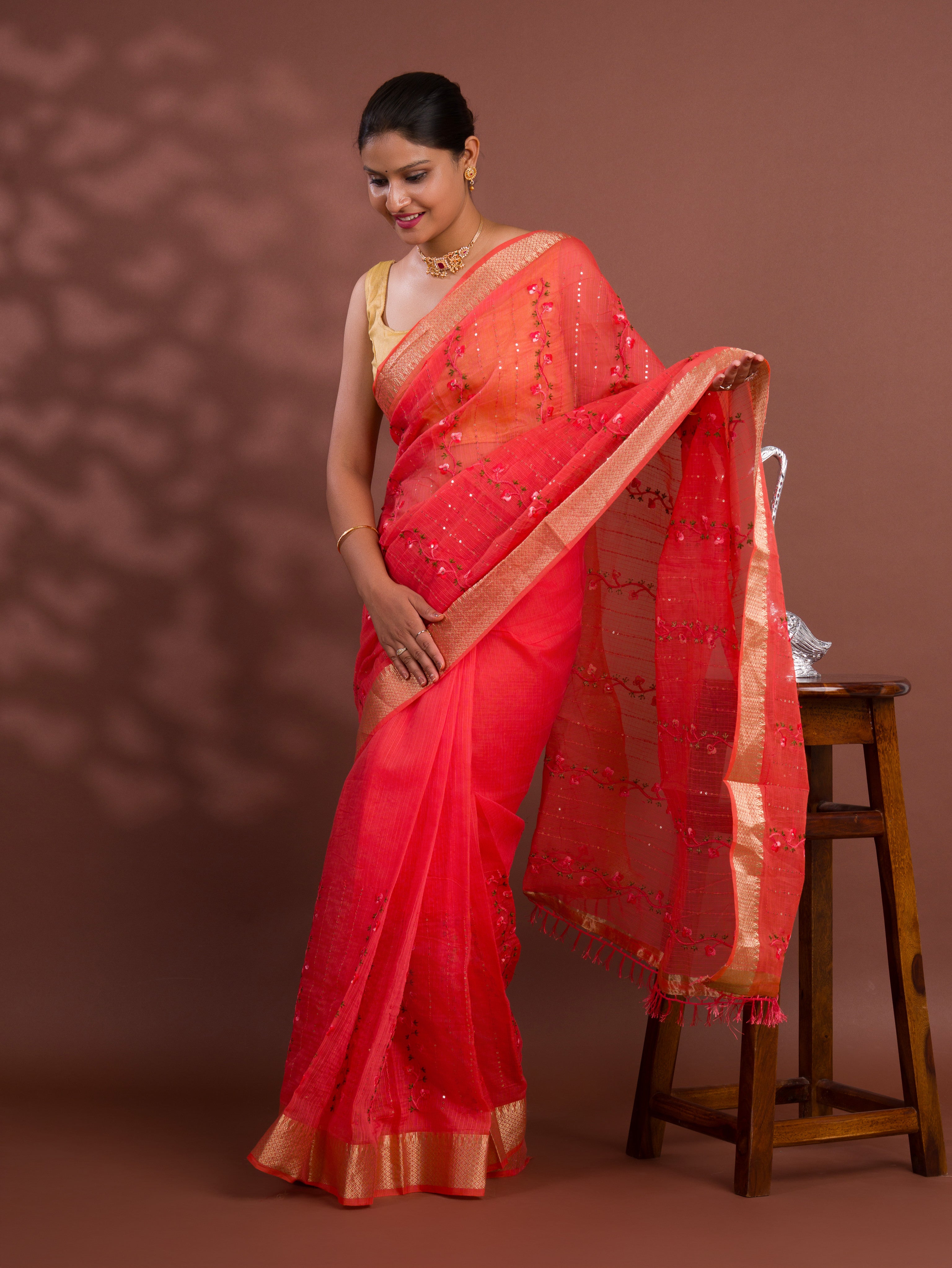 Kota Doria Special saree for casual wear