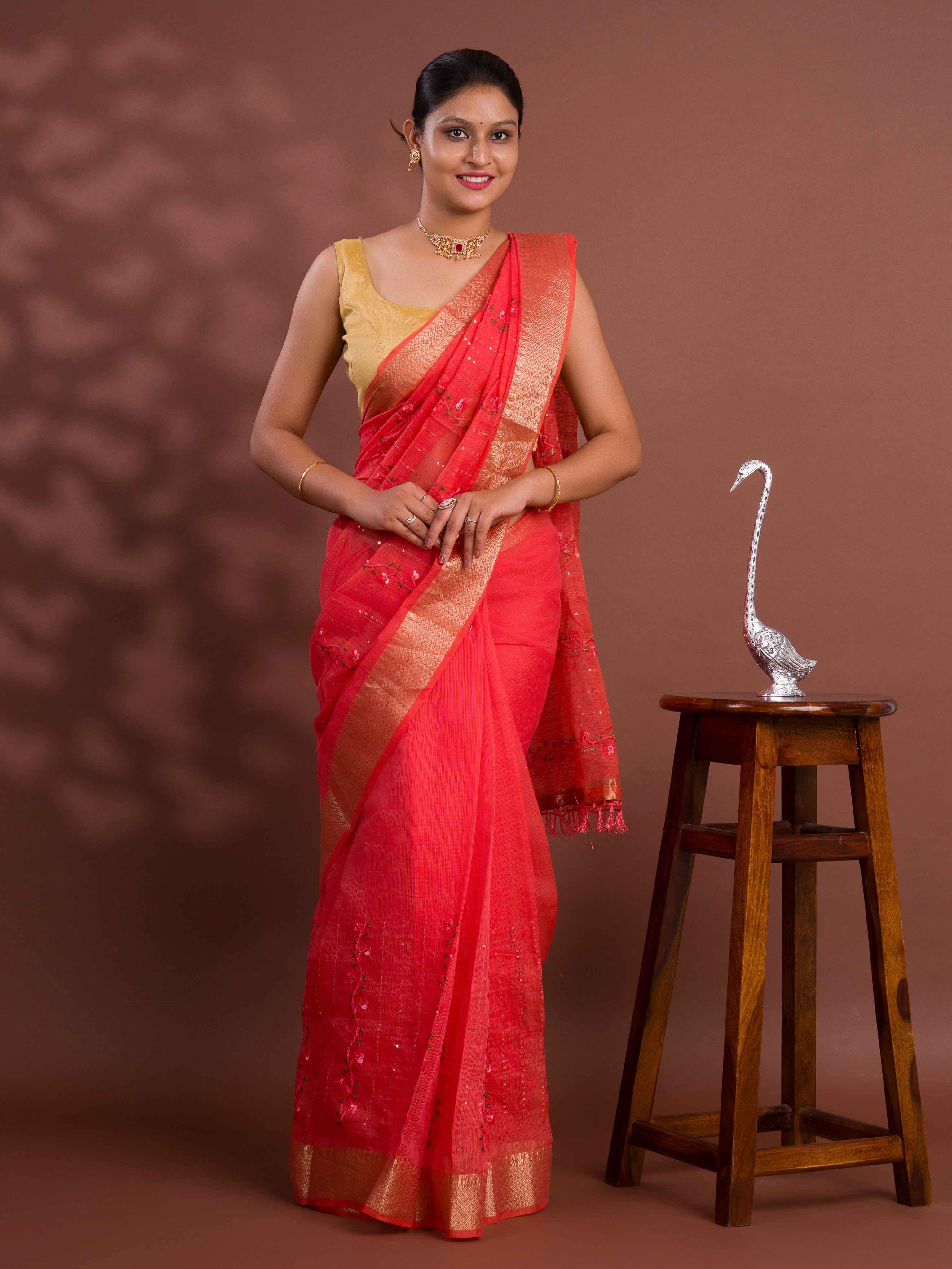 Kota Doria Special saree for casual wear