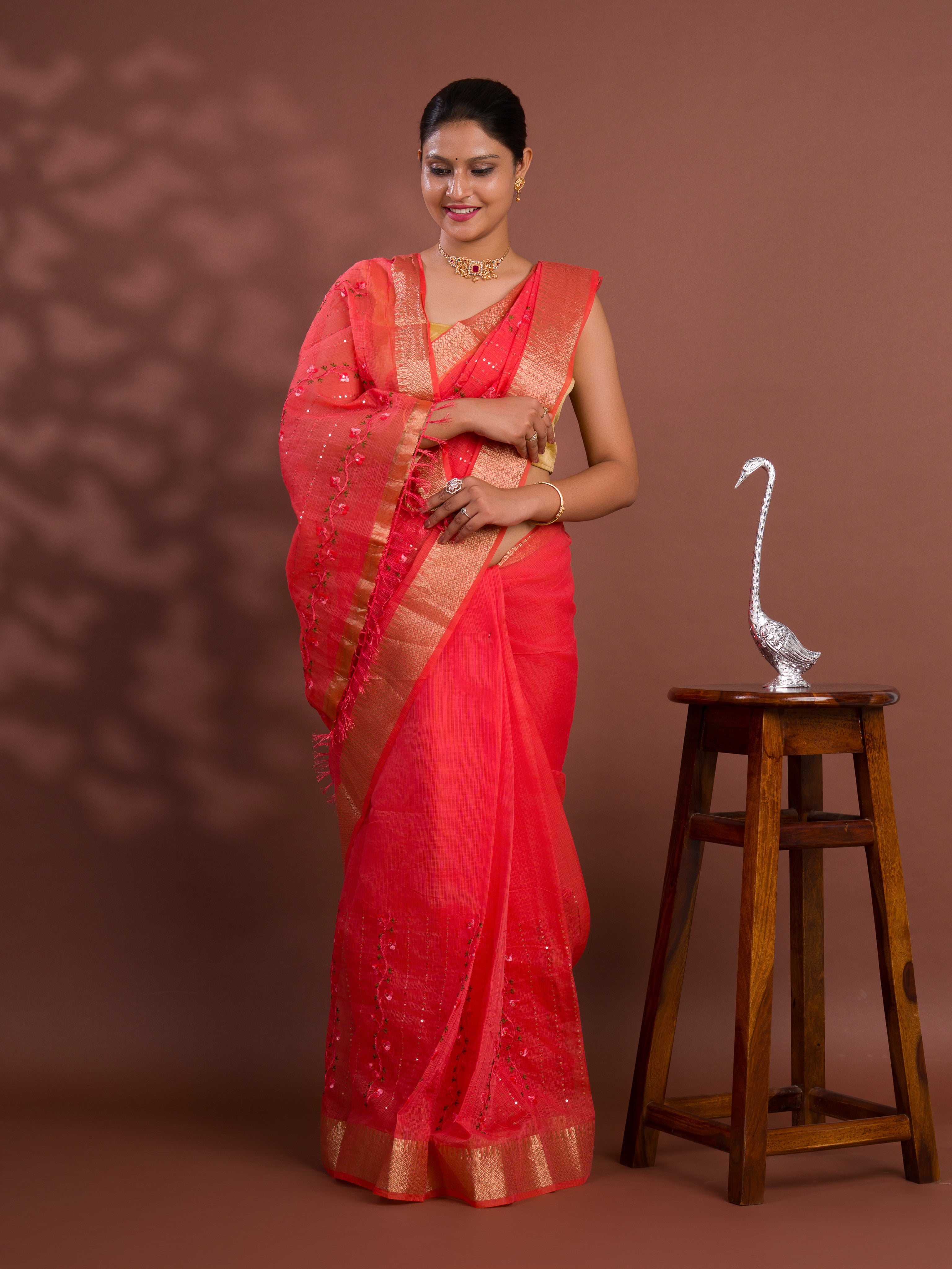 Kota Doria Special saree for casual wear