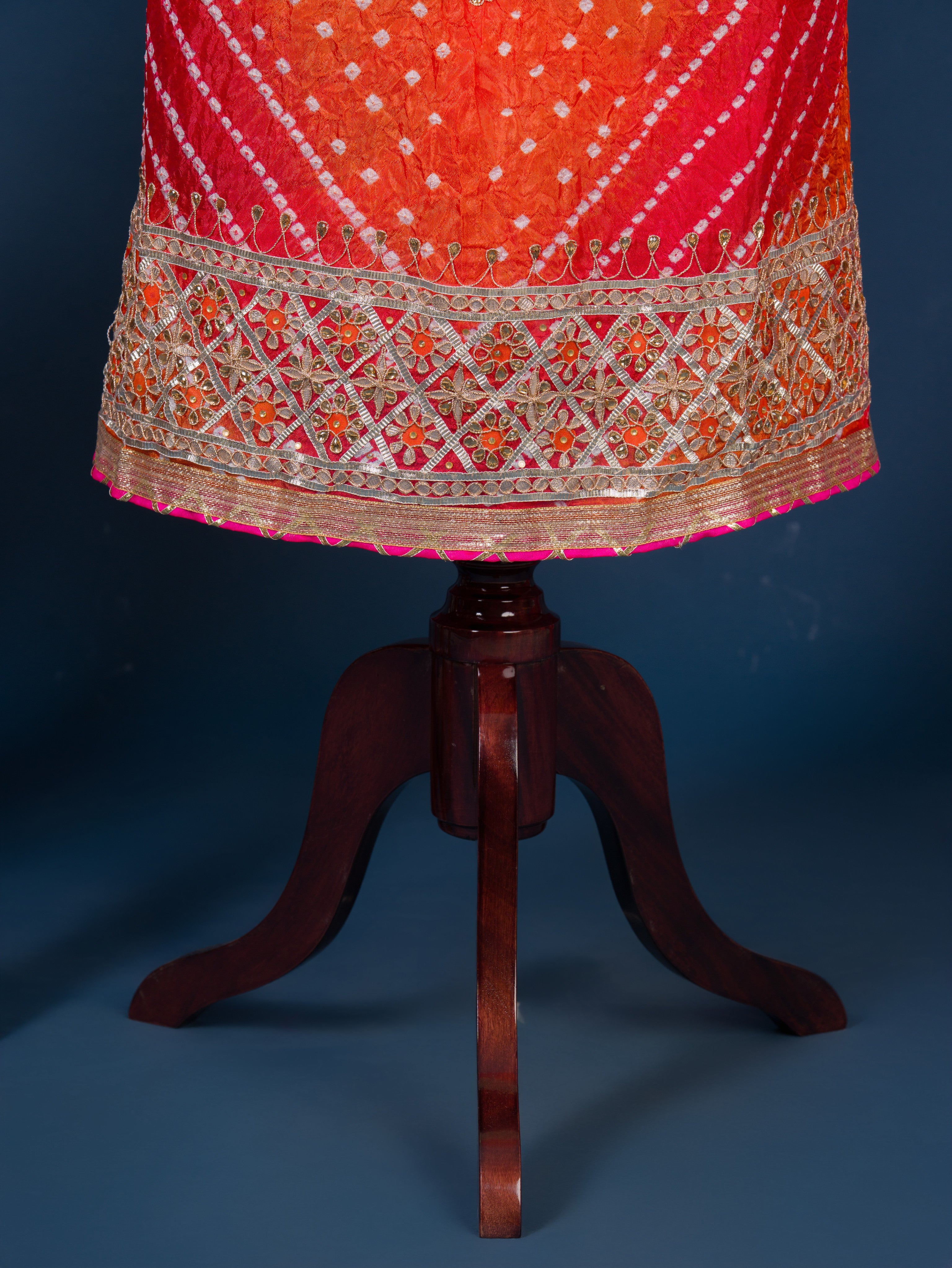 KcPc New Art Silk Bandhani Gotapatti Work Salwar Suit KML