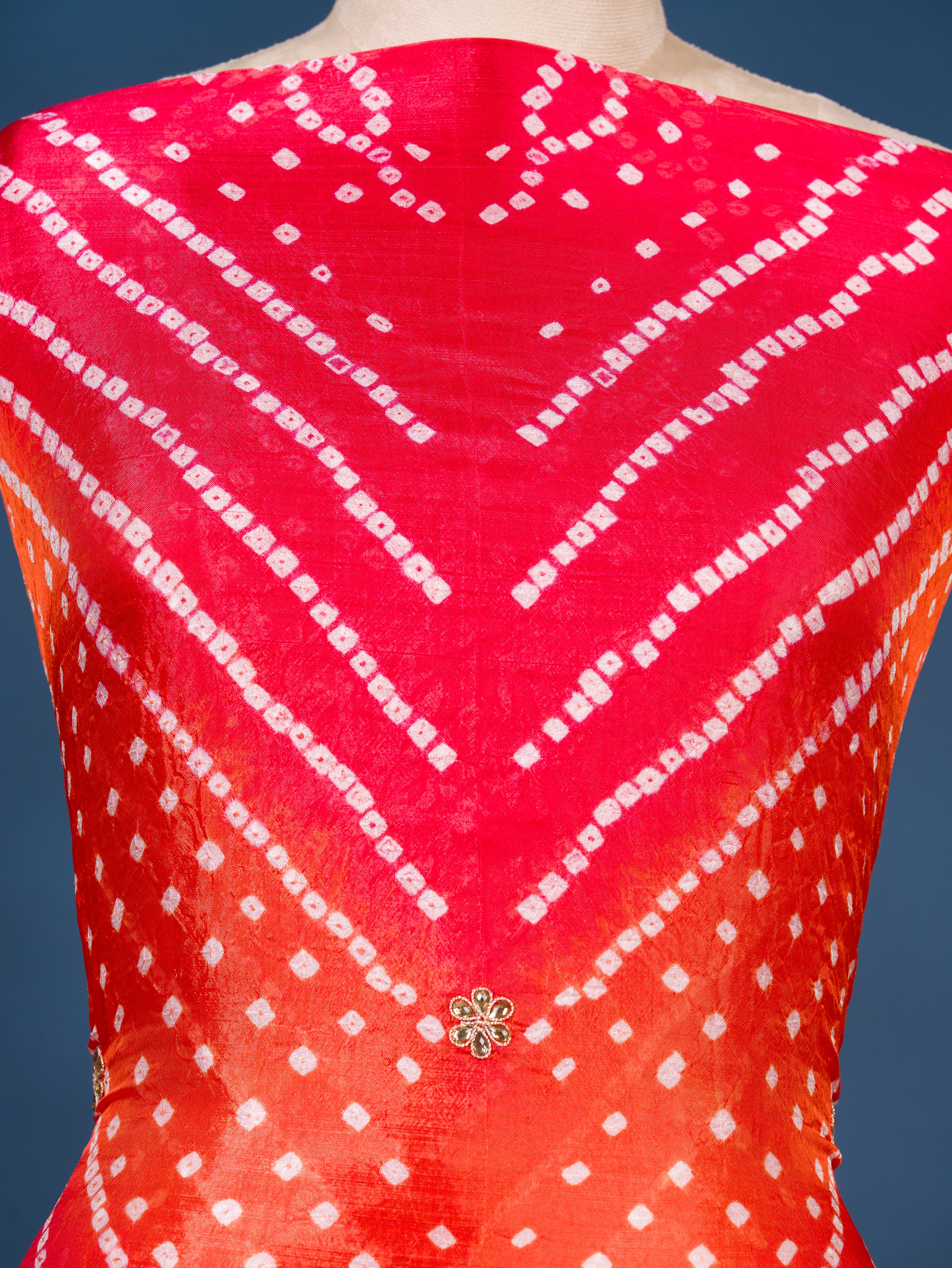 KcPc New Art Silk Bandhani Gotapatti Work Salwar Suit KML