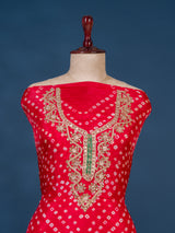 KcPc New Art Silk Bandhani Gotapatti Work Salwar Suit KML