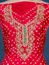 KcPc New Art Silk Bandhani Gotapatti Work Salwar Suit KML
