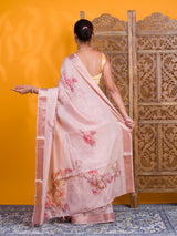 By Printed Saree With Casual Wear