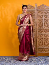 By Soft Silk Banarasi With Causal Wear Saree